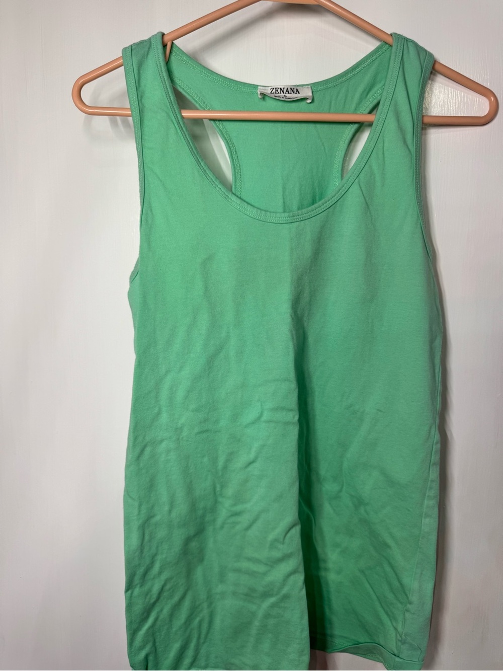 Zenana Outfitters Mint Green Racerback Tank